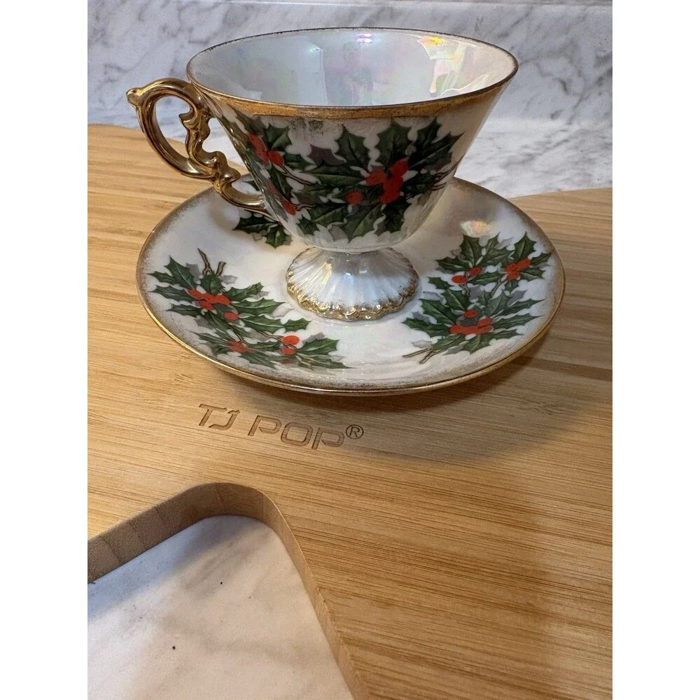 1940’s Ucacgo Japanese Lusterware Tea Cup & Saucer